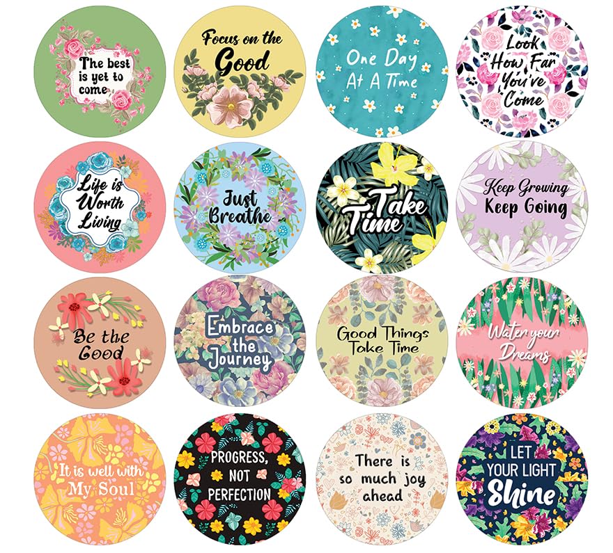 Autocollants ronds Creanoso stickers motivation 3,8 cm pour papeterie enfant et adulte x20