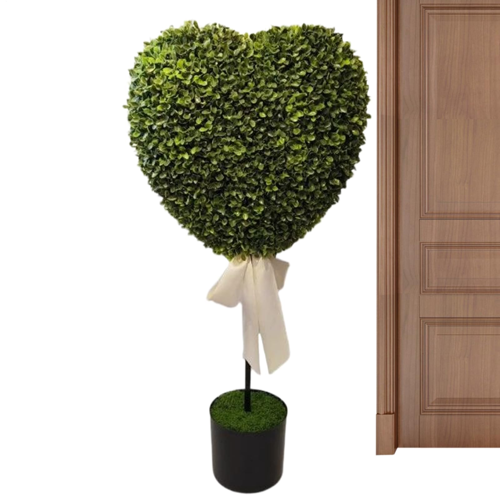 Genérico Topiaria artificiale | Decorazione di San con falso,Piccola pianta verde falsa in vaso - per esterno salotto tavolo finestra ufficio giardino balcone