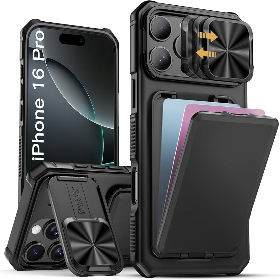 Amazon.com: SSLOTSCASE for iPhone 16 Pro Case with Card Holder
