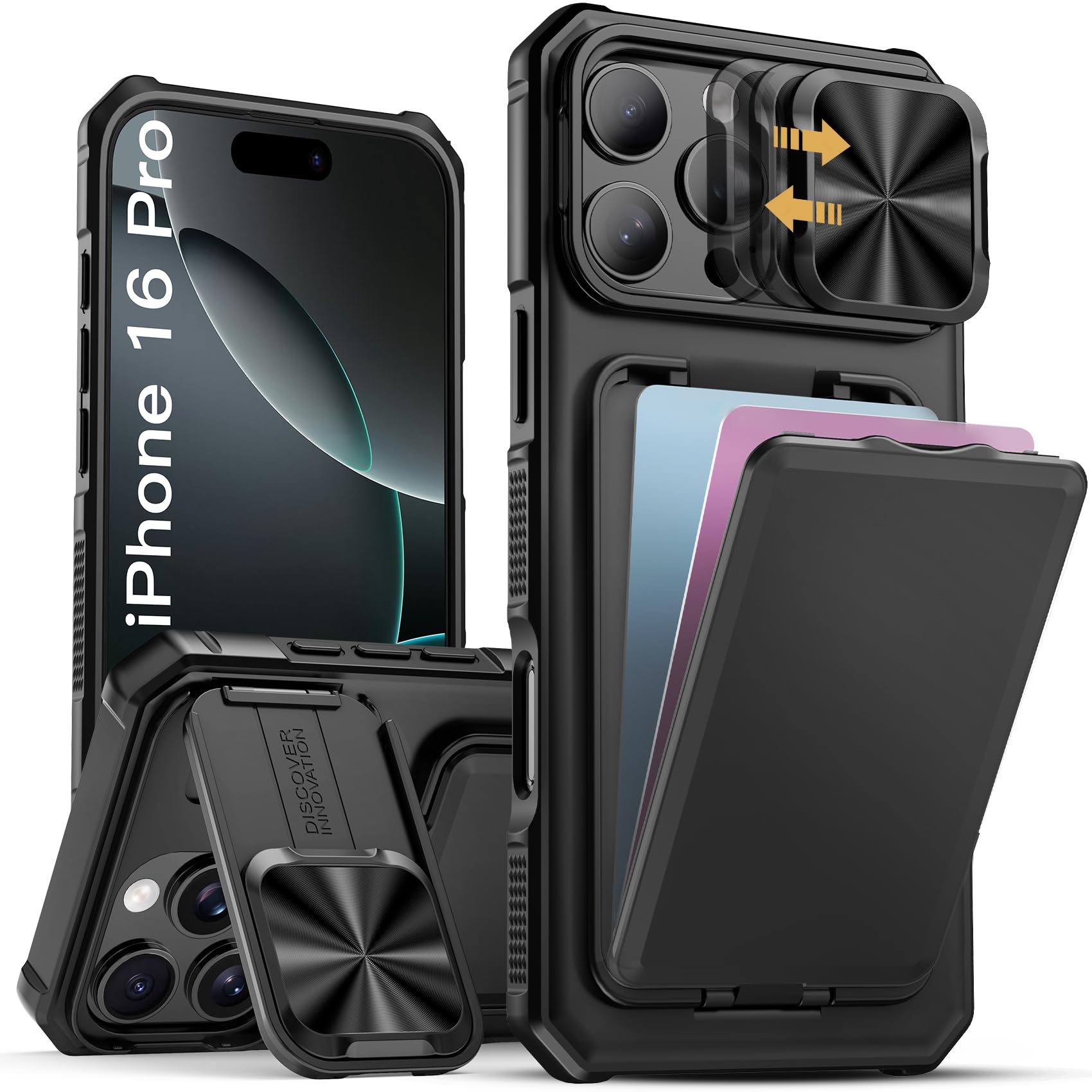 Amazon.com: SSLOTSCASE for iPhone 16 Pro Case with Card Holder