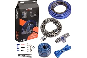 TOPSTRONGGEAR 8 Gauge Amp Wiring Complete Kit with Universal Installation Cables