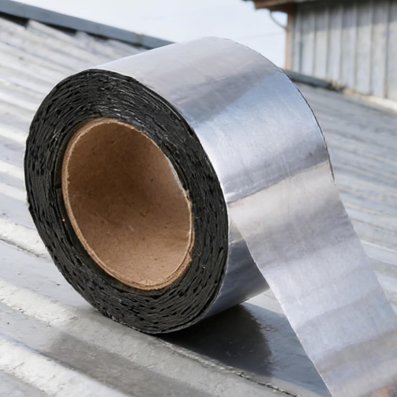 Concrete Patch Tape - Asphalt 10cm X 5m Roll | Self Adhesive Sealing Strip Waterproof Crack Repair Tape for Driveway Roof Pipe Window RV Boat Deck Joist Leak Fix Outdoor Maintenance Use