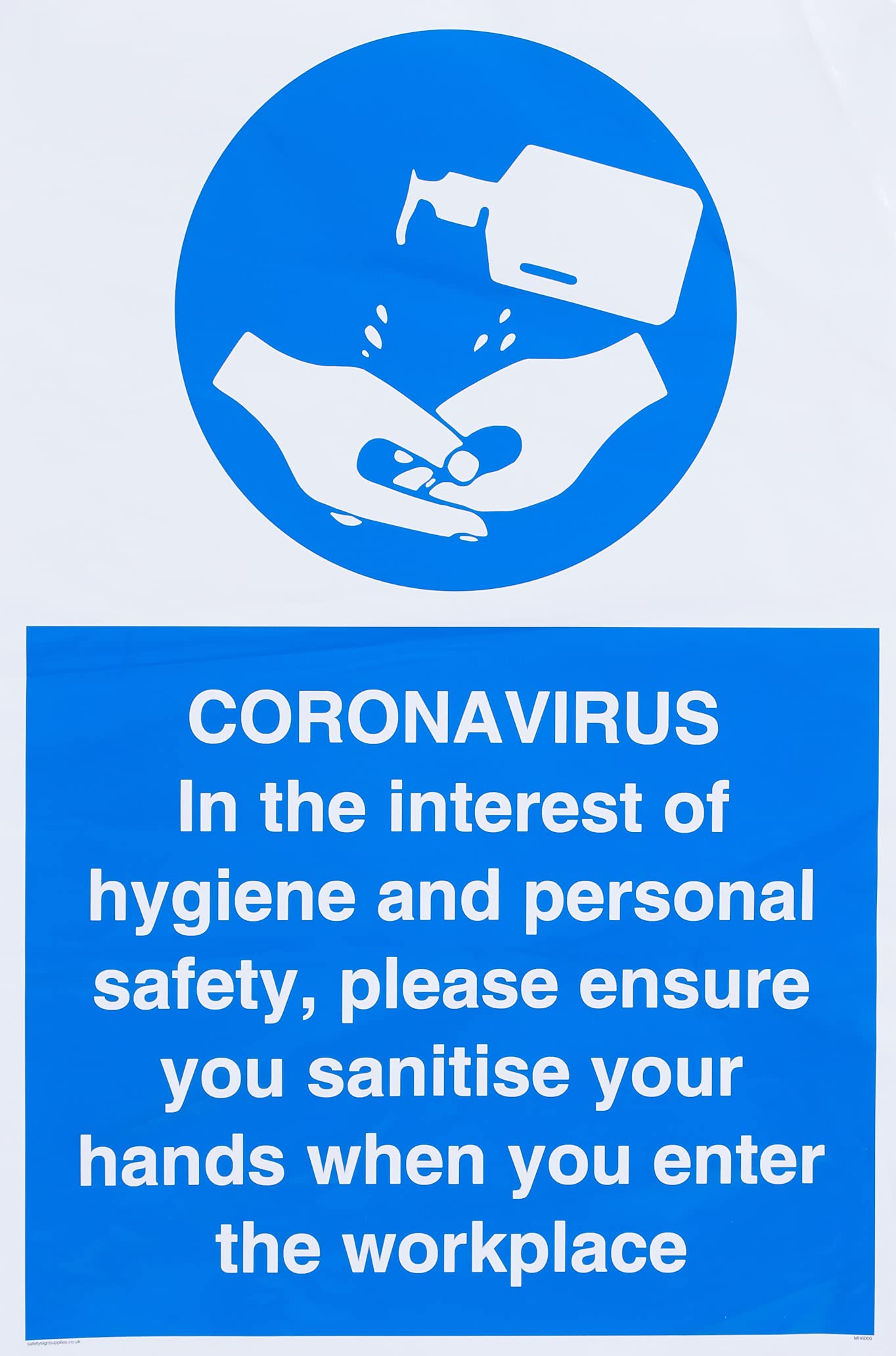 CORONAVIRUS En interés de la higiene y la seguridad personal, por favor asegúrese de desinfectar sus manos