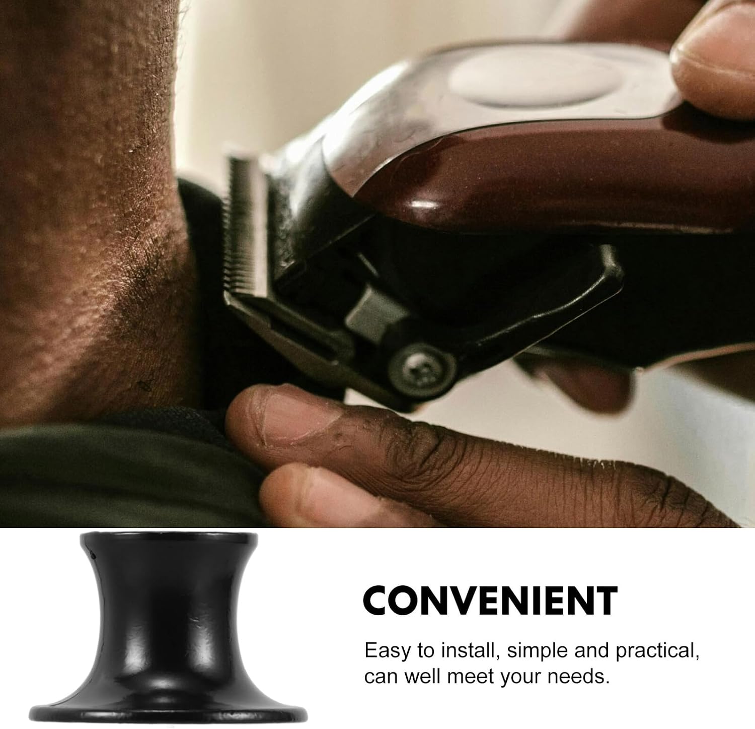 Men’s Safety Razor Stand and Shaving Brush Holder, Metal Alloy Base with Large Opening, Universal Manual Shaver Rack for Bathroom and Travel Use