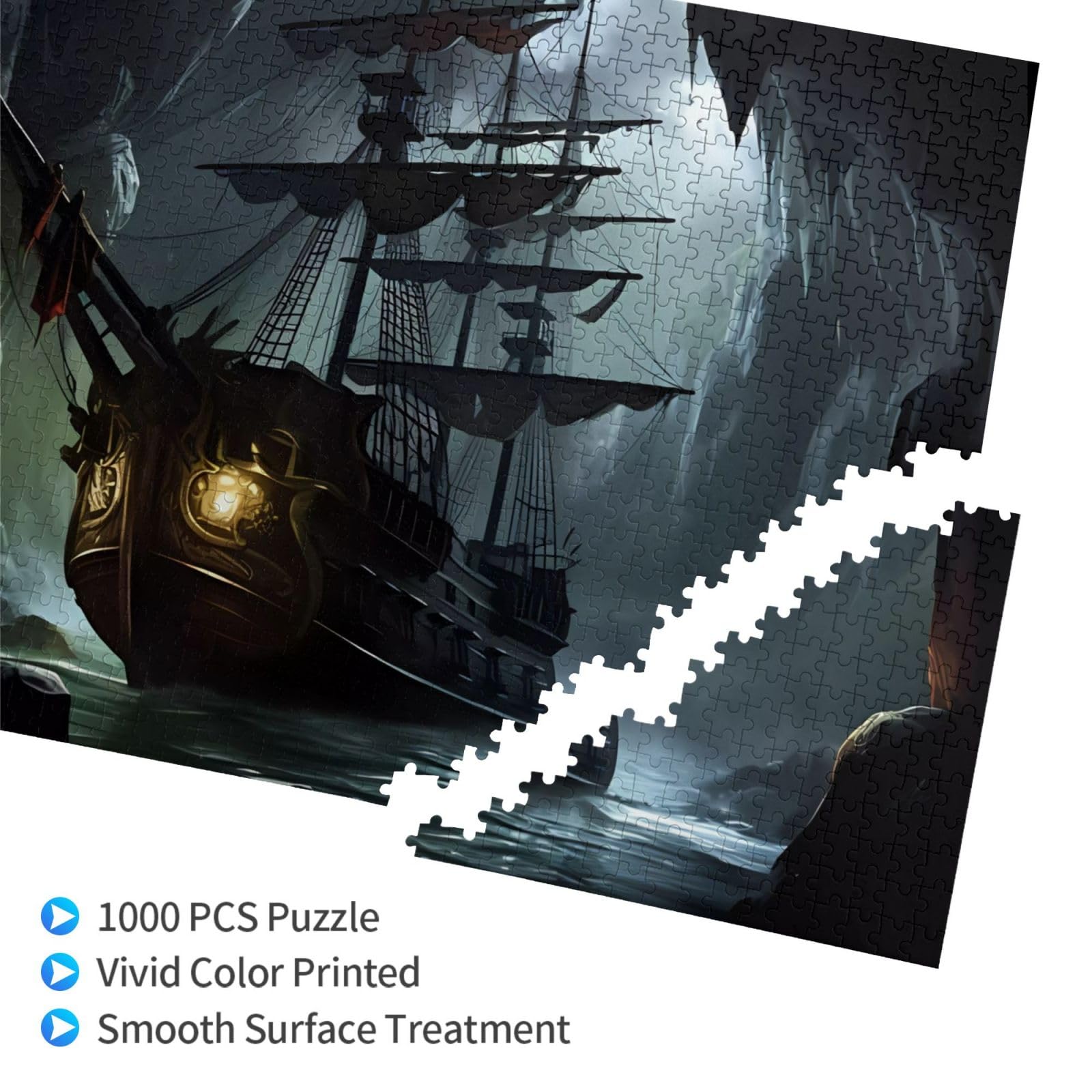 1000-Piece Ocean Sailing Gnome Jigsaw Puzzle - Cute Seashell & Starfish Art For Adults