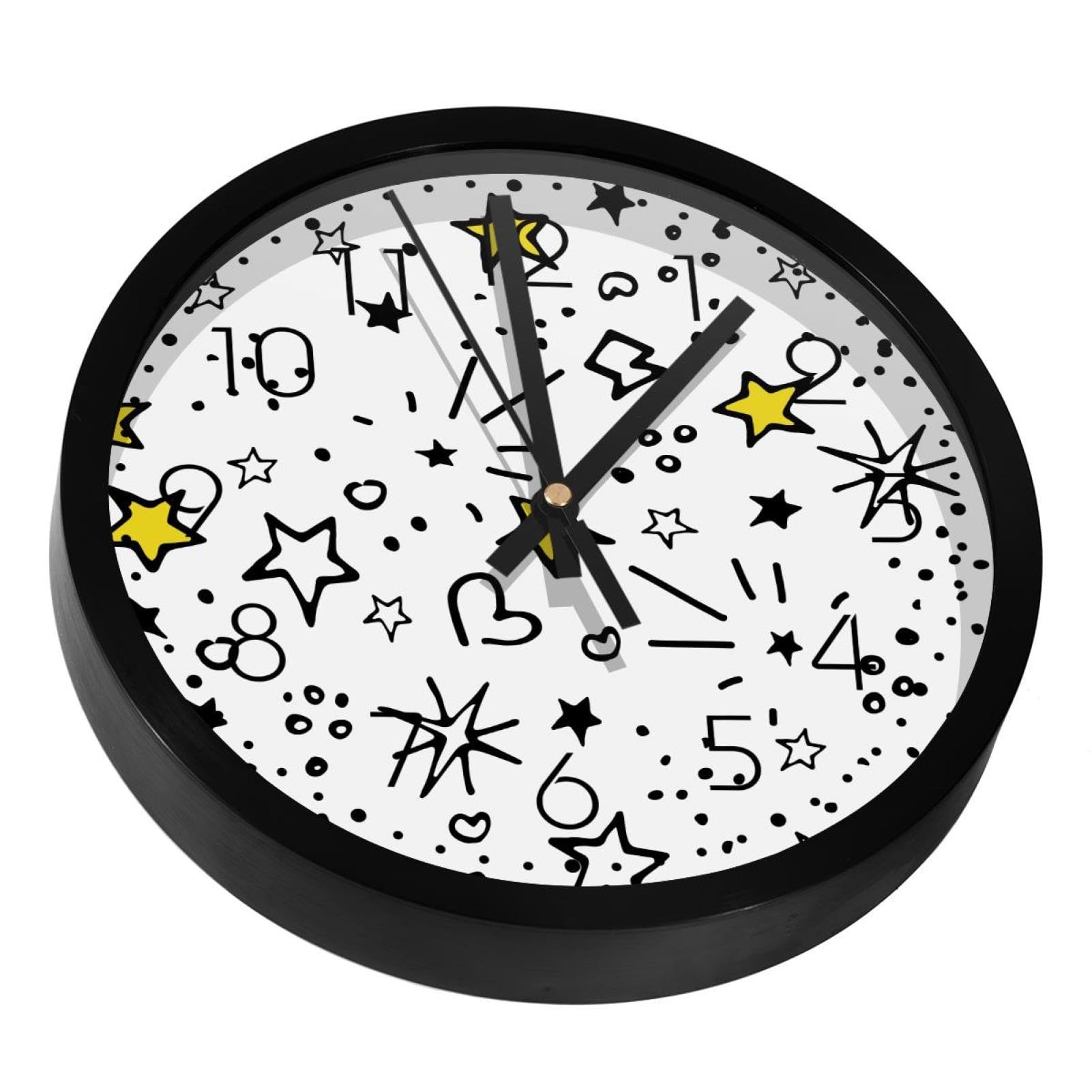 Horloges murales silencieuses à piles pour un sommeil paisible