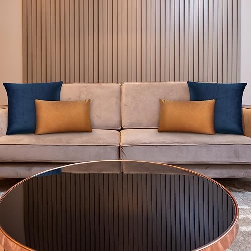 Miniatura 2 de PETSTIBLE Juego de 4 fundas de almohada de terciopelo suave y sólido, fundas de almohada decorativas para el hogar, sofá, dormitorio, automóvil, 2