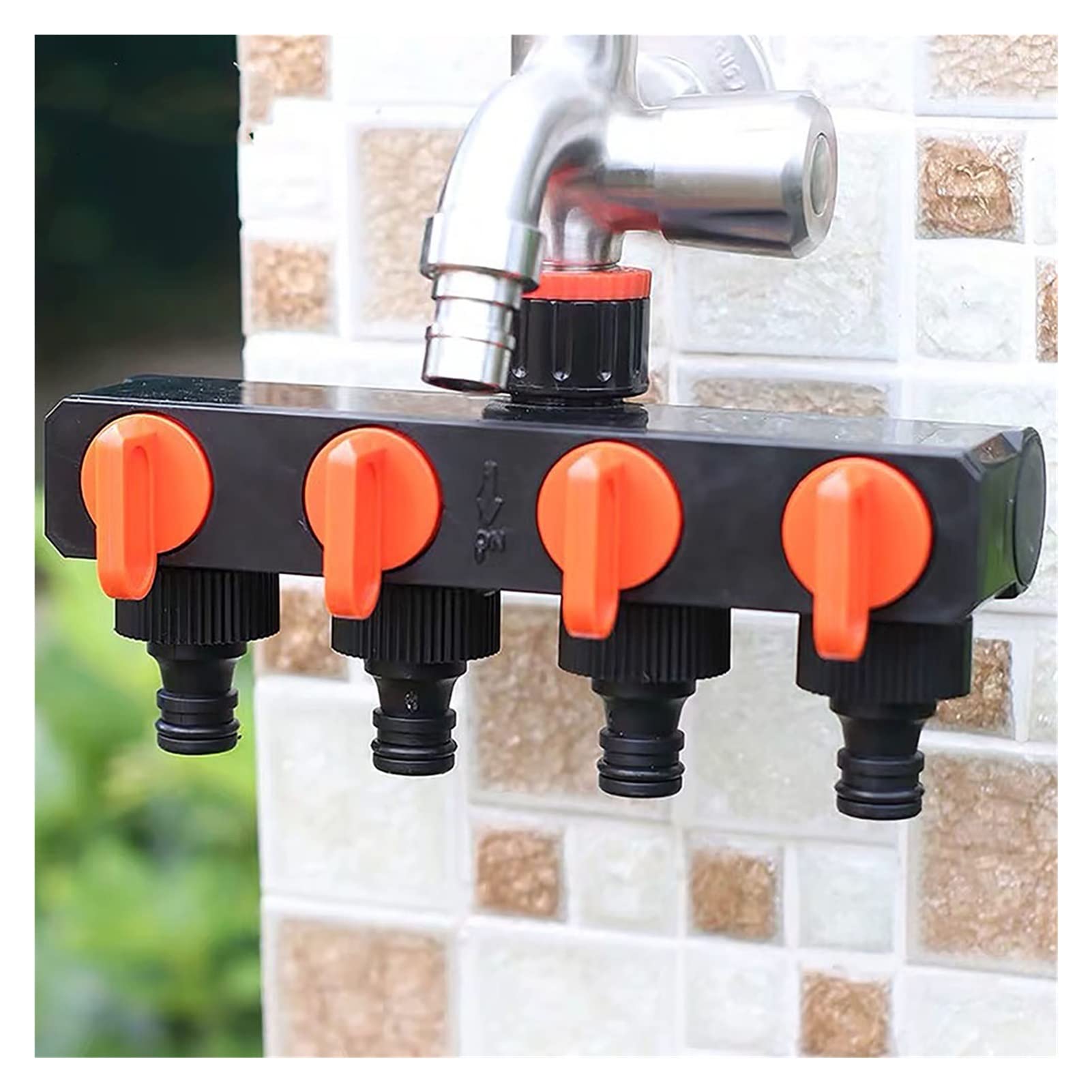 1/2 pollch 3/4 pollici 1 pollice a 4 vie Acqua Connettori Connettori Adattatore Quick Thread Adattatore Giardino Tubo Tubo Splitter Drip Irrigation Plant Garden Tools Presa per l'acqua del