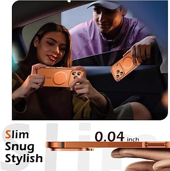 Case for iPhone 17 Pro, Aluminum Alloy Metal Frame 10FT Drop Tested Upgraded Airbag Camera Protection Ultra Thin Skin Feeling Frosted PC Back (Silver, iPhone 17 Pro)