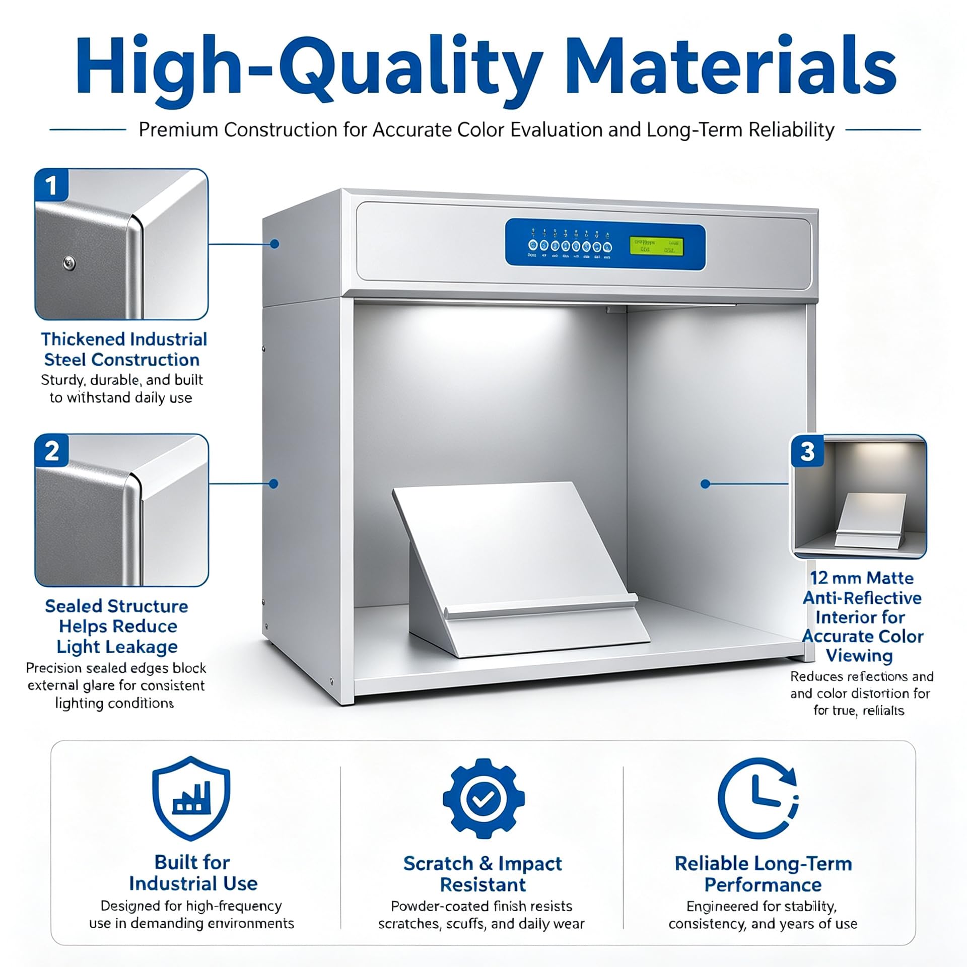 AVSMGP Cabina Luz para Comparación Color para Control Calidad Textil