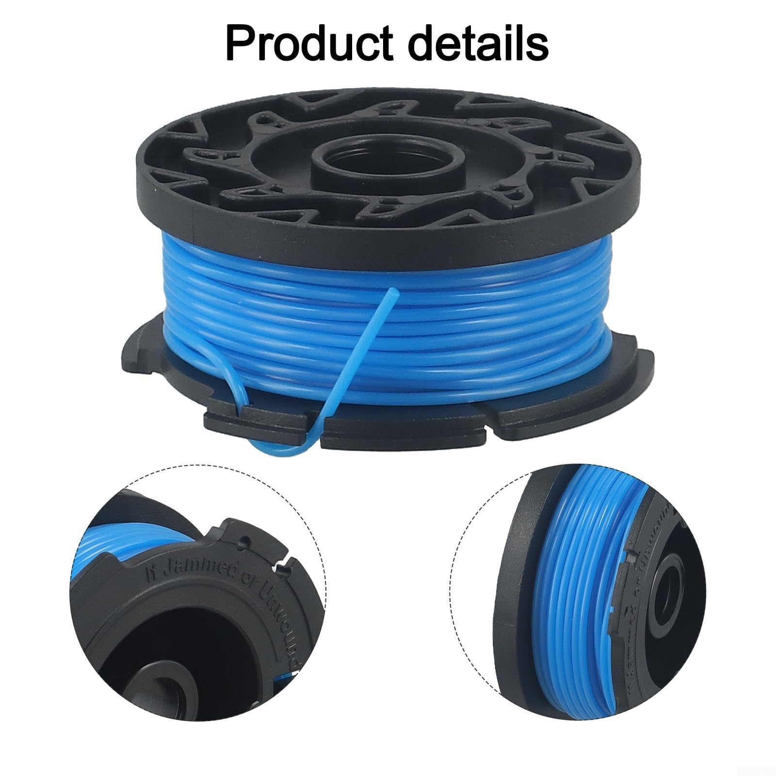 Bobine de Rechange pour Fil de débroussailleuse, Fil de Coupe et Bobine for modèles Black & Decker Reflex BCSTA536, diamètre 1,5 mm, Longueur 10 m, Paquet Individuel