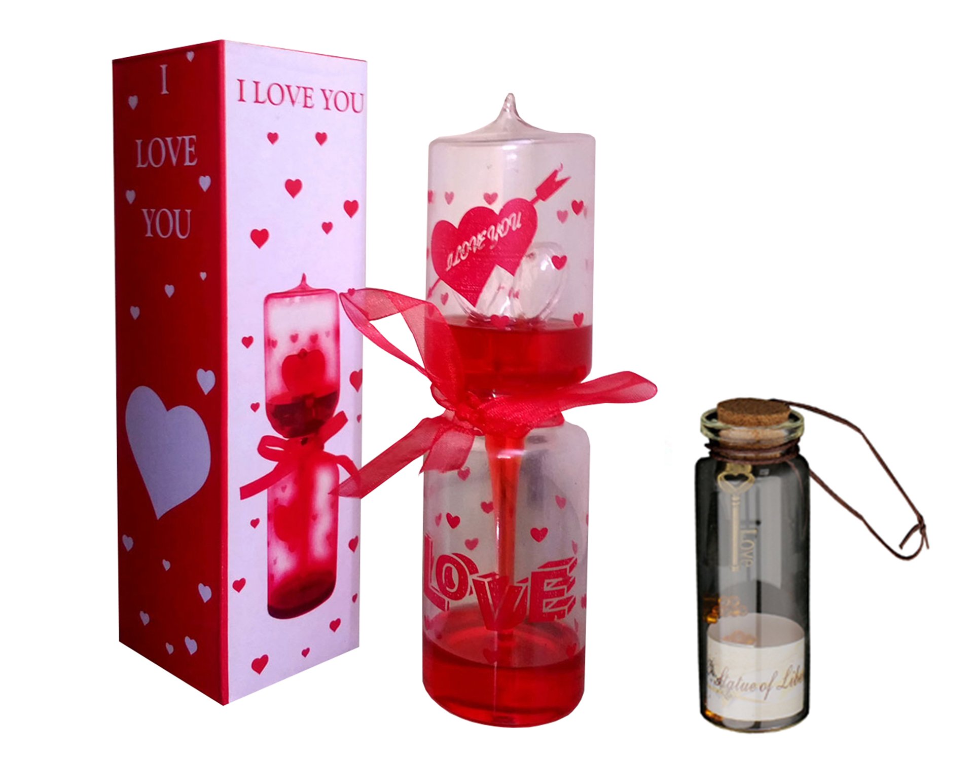 Buy Atorakushon Glass Romantic Heart Meter Hand Boiler Love Tester