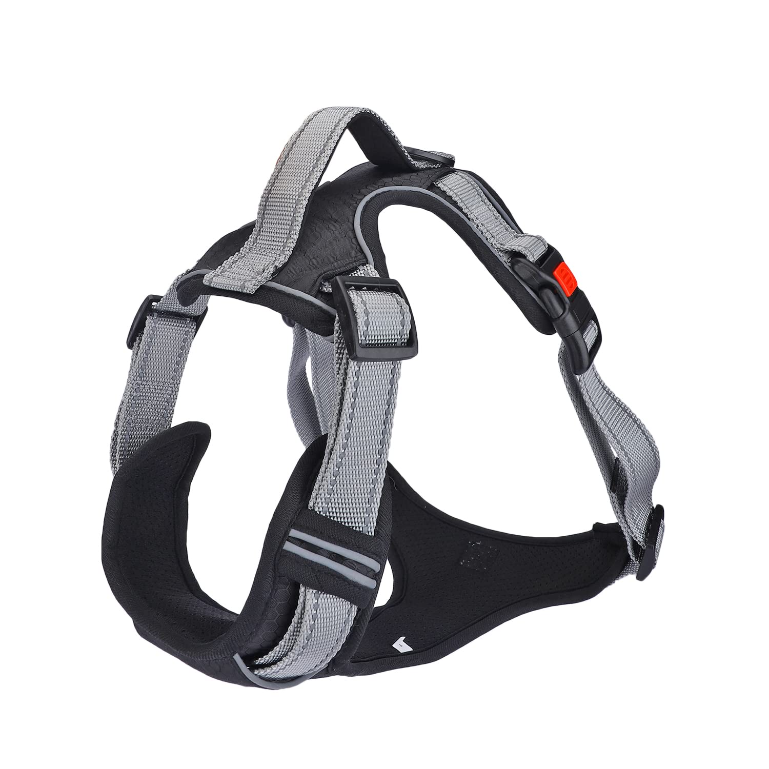 Basil Dog Harness No-Pull Pet Adjustable Vest Harness for Dogs Reflective Material (Black, Large) (B0BZL7PZX9) Amazon Price History, Amazon Price Tracker