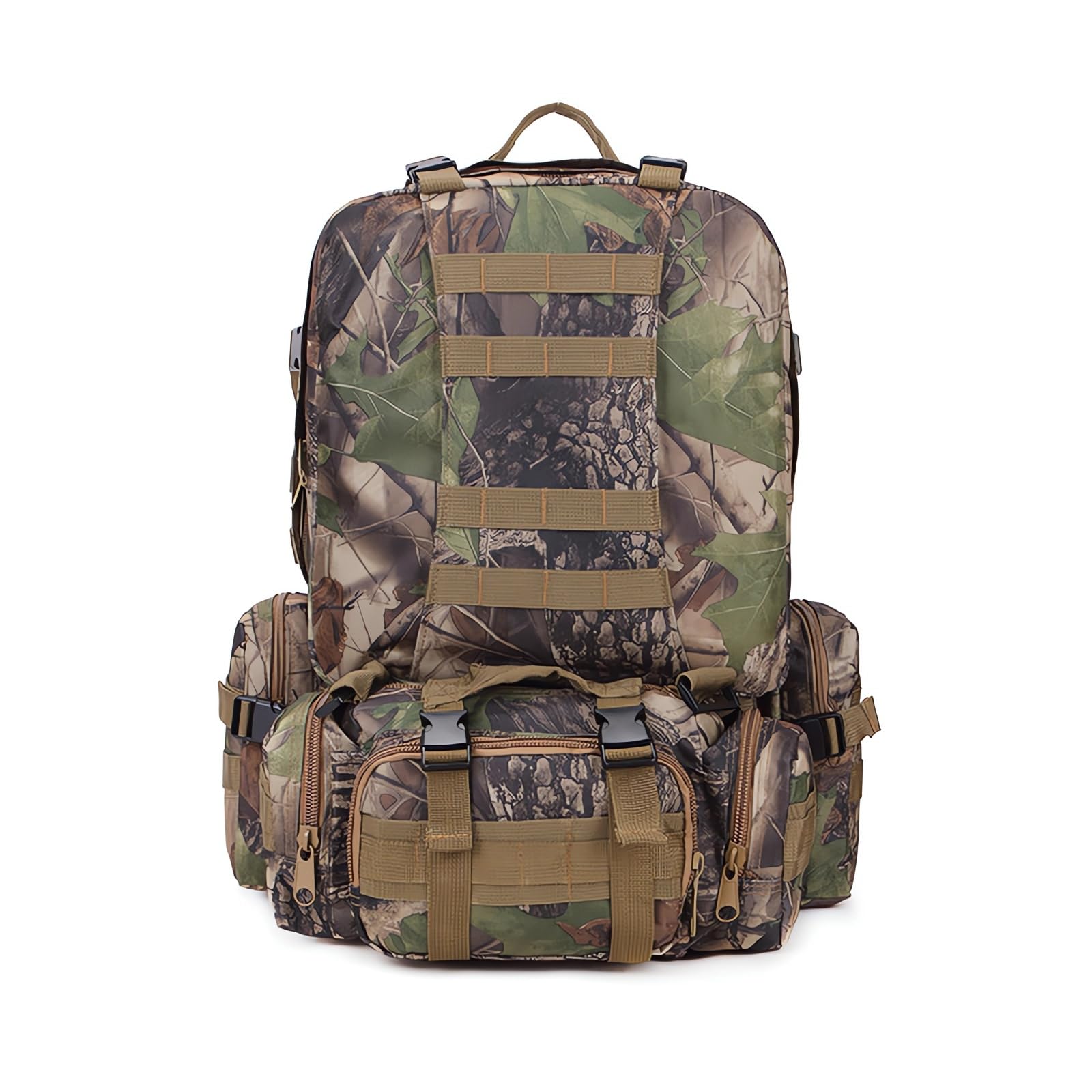 Zaino da Caccia da Uomo 50L, grande capacità Mimetica caccia Zaino con protezione impermeabile, attrezzatura da caccia, per attività all'aperto, birdwatching