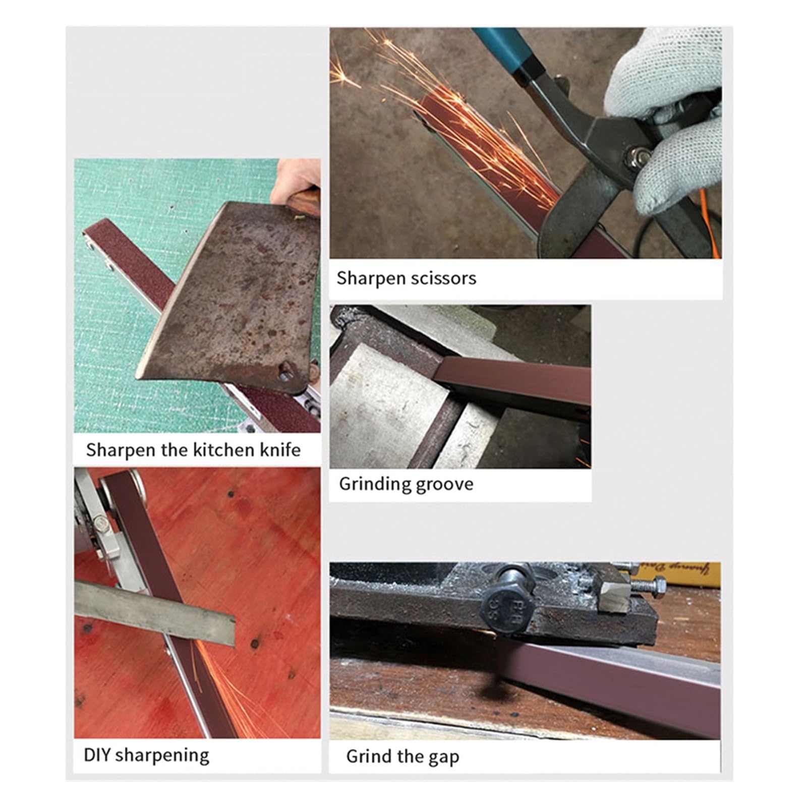 Szlifierka polerska Elektryczna szlifierka taśmowa szlifierka kątowa Mini DIY szlifowanie elektryczne szlifierka narzędzia 330x10MM pasy ścierne Potężna moc(795 and Power)