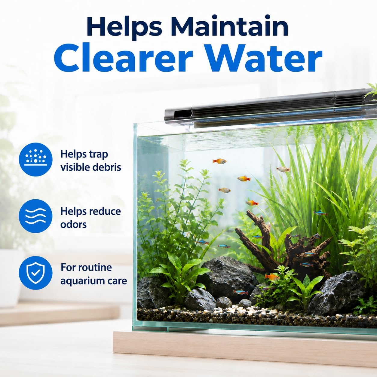 Hedday Paquete de 24 cartuchos de filtro de acuario para Aqua-Tech 30-60/20-40 galones de repuesto de filtro de alimentación, cartucho de filtro de peces EZ-Change #3