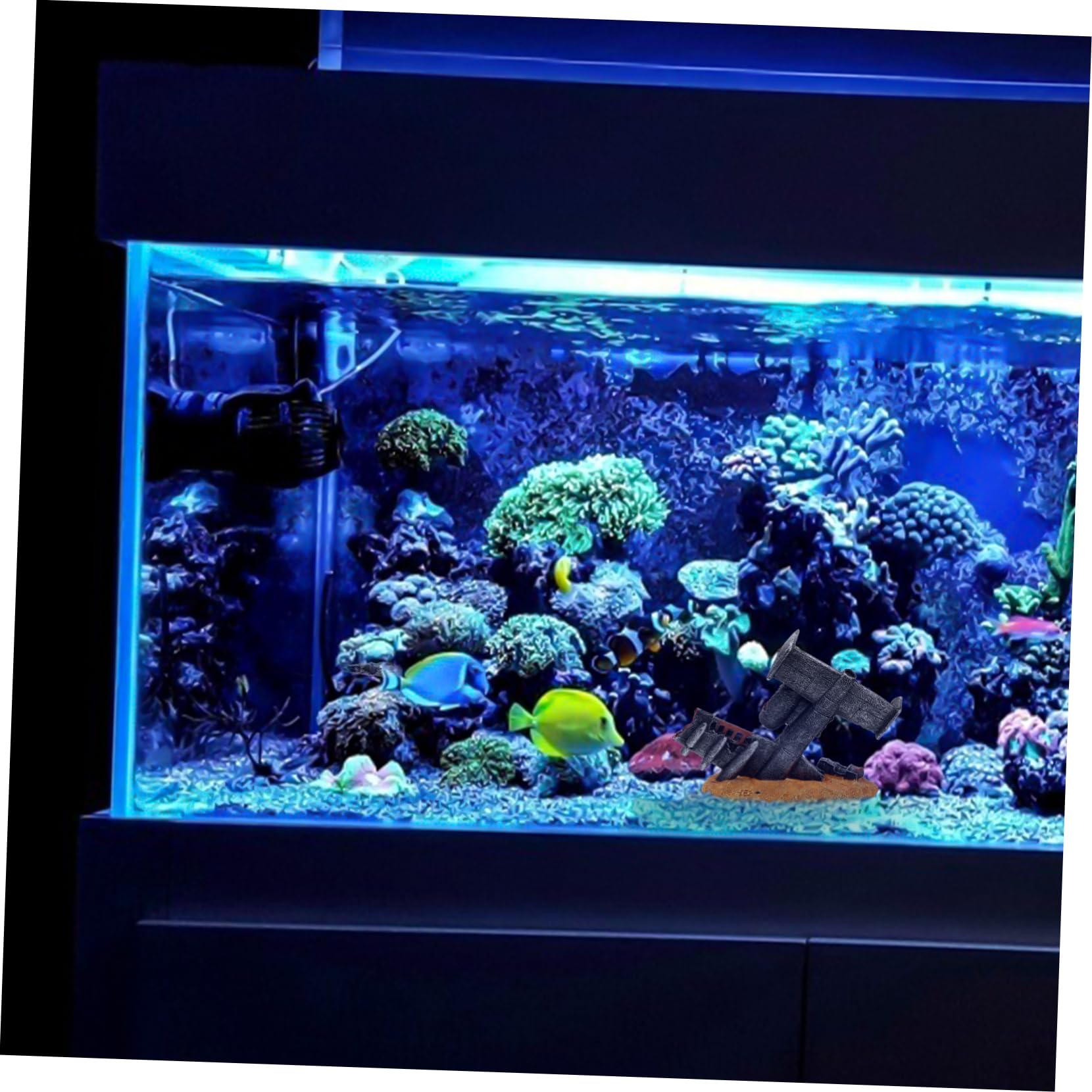 BESPORTBLE Decorazione per Acquario in Resina Scultura di Relitti per Paesaggi Acquatici Ornamento Realistico per Acquari e Laghetti