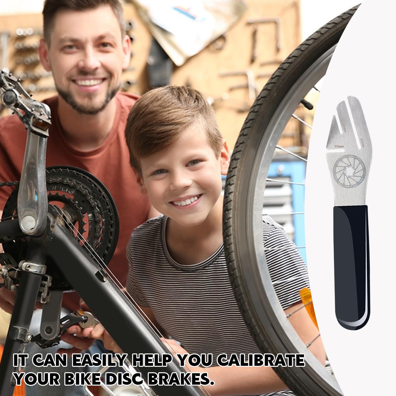 Clé De Dévoilage Pour Disque De Frein De Vélo – Outil D’alignement 15/18/42 Mm + Entretoise, Acier Inoxydable Pour Réparation VTT Et Route