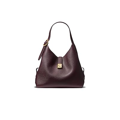 Kate Spade New York Deco Pebbled Leather Medium Crossbody Tote Cross Body Handbags Blackberry Jam