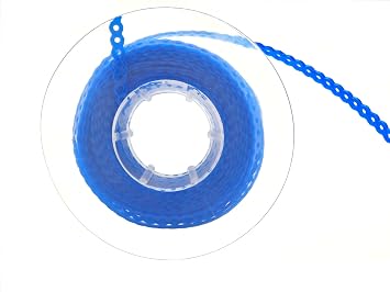9 Pack Dental Orthodontic Power Chain Multicolor Spool Elastic Rubber Bands for Teeth Braces (Long)