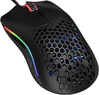 Vista 14 de Glorious Gaming - Mouse superligero con cable para juegos de PC con carcasa de panal, 6 botones programables, iluminación RGB y patines de PTFE