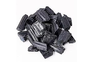 Black Tourmaline Crystals, 1-2 inch Large Raw Crystals for Protection and Healing
