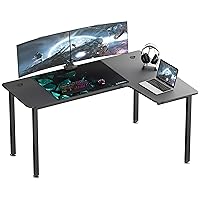 EUREKA ERGONOMIC Scrivania Angolare 155x110cm Scrivania Gaming PC di Forma L Scrivania
