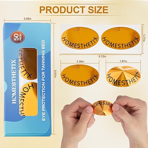 Miniatura 5 de Adhesivos desechables para ojos bronceadores – Sin correa – Suaves con las pestañas – Mantiene la vista clara – Accesorio bronceador