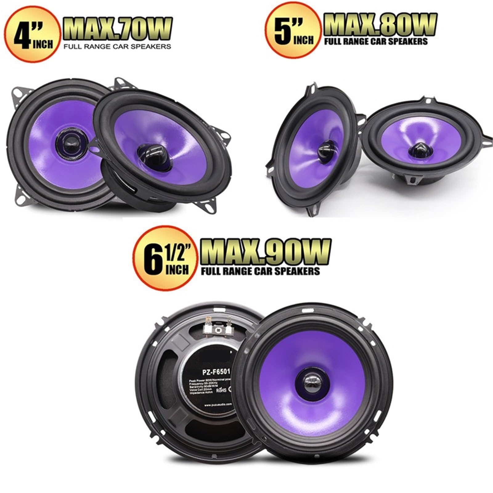 Głośniki samochodowe Głośnik samochodowy(6.5 Inch 90W)