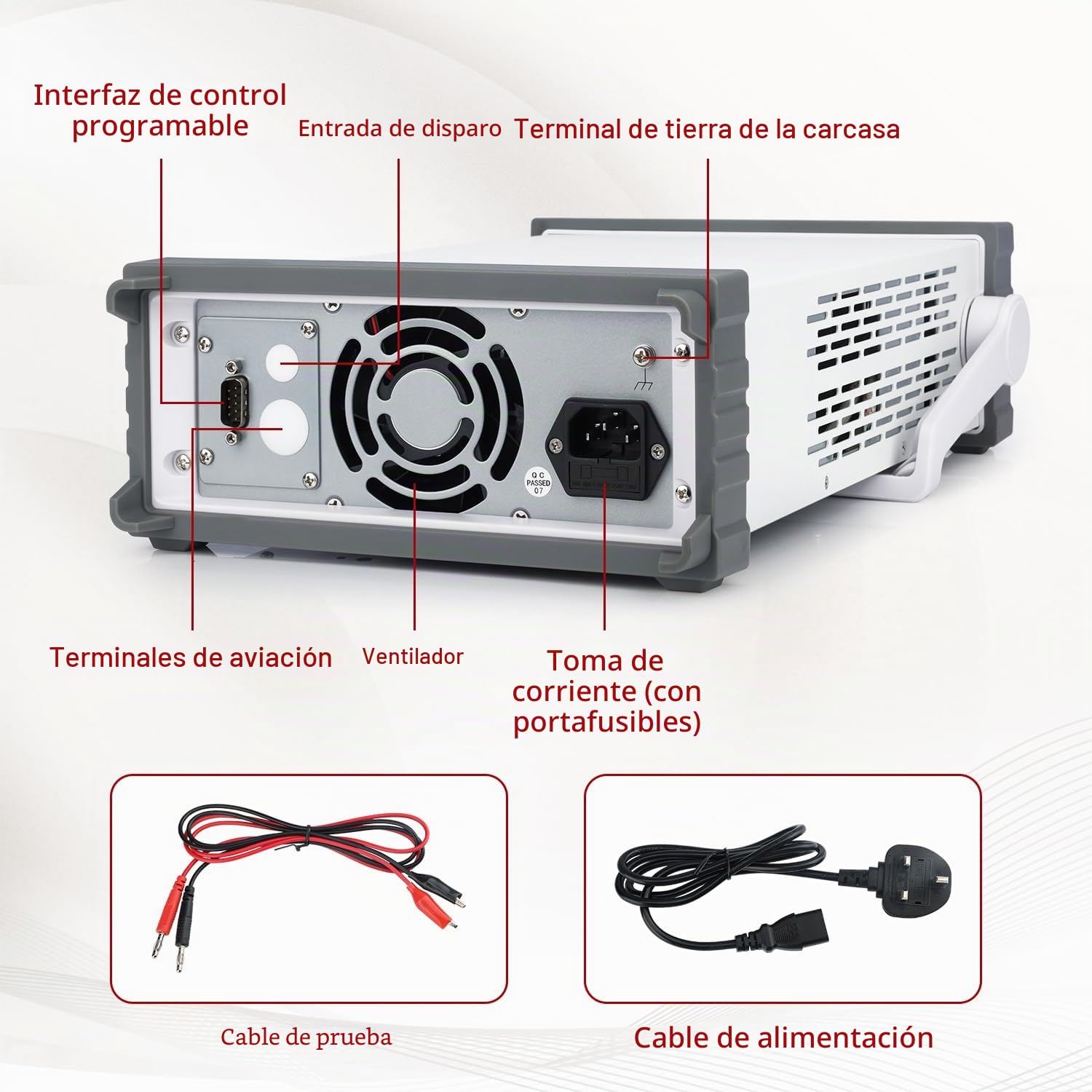 stonylab Fuente de Alimentación DC, Salida 30V/5A con Resolución de 0,1 mA, Pantalla de 5 Dígitos Fuente de Alimentación DC Programmable de Alta Precisión para Pruebas Electrónicas e Investigación