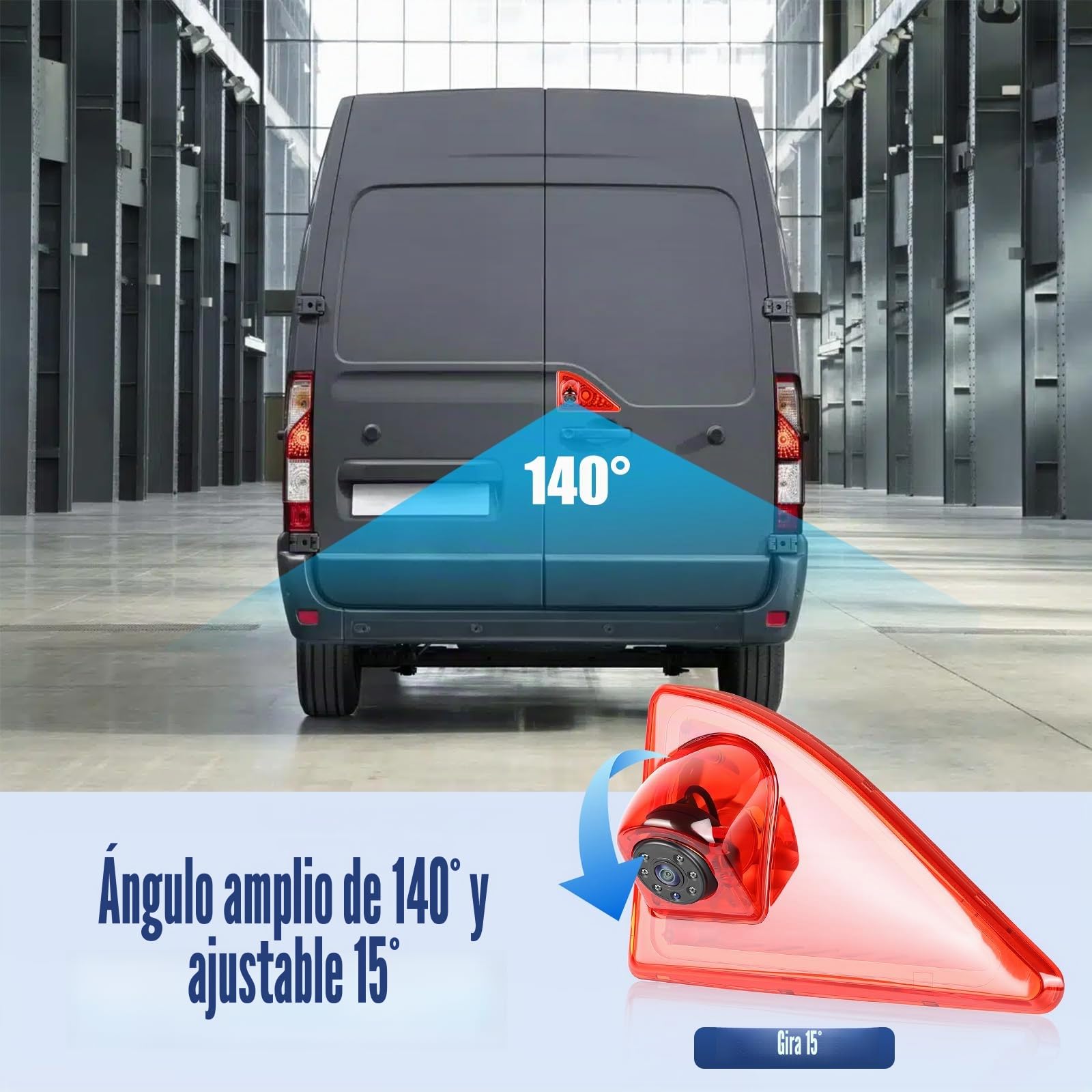 Hikity Cámara Marcha Atrás Renault Master 2010-2016 Luz de Freno