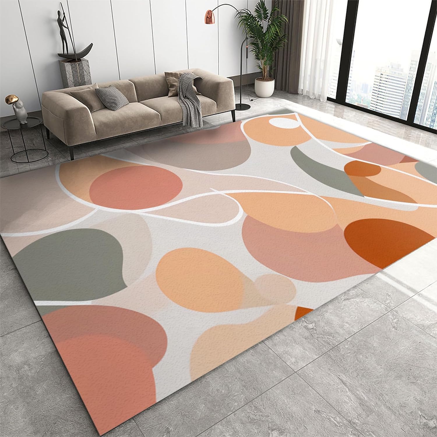 Tapis antidérapant géométrique 100x200 pour sécuriser vos sols