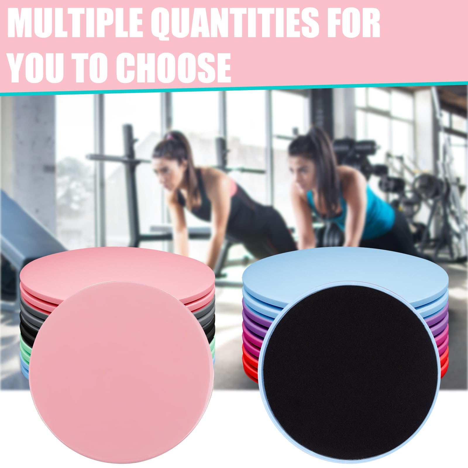 20 Stück (10 Paare) Core Sliders, Trainings-Gleitdiscs als Geschenk für Gruppentraining, Fitness-Gleiter Workout, doppelseitige AB-Pads für HIIT, Fitnessstudio, Teppich und Hartholzboden