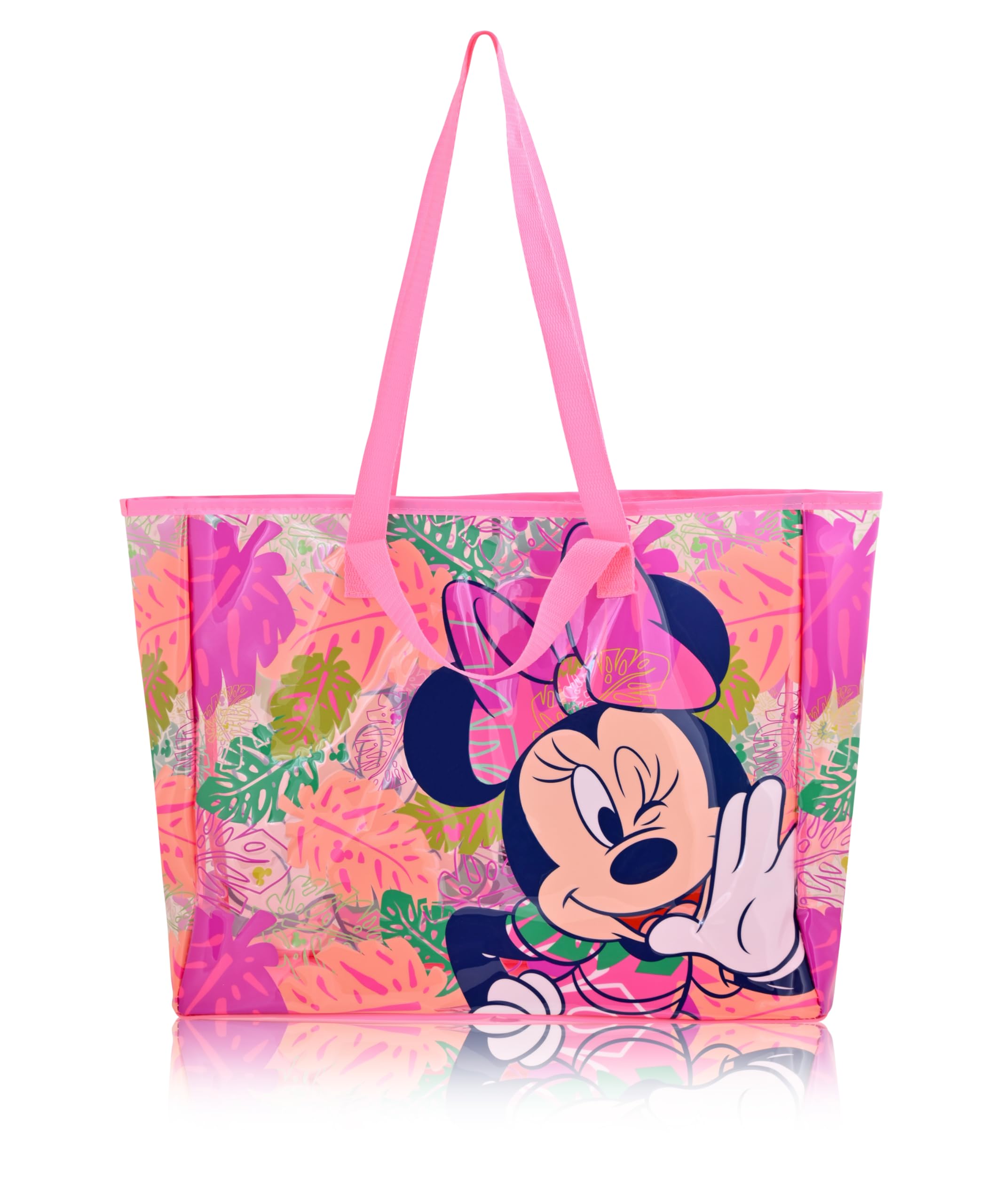 disney tote travel bag Fast Forward Minnie Mouse Beach Bag For Women | Minnie Mouse Beach Tote Bag for Adults, Kids, Girls, Boys rugged camping backpack Color:Starry RARE* Lululemon bag - main compartment with a