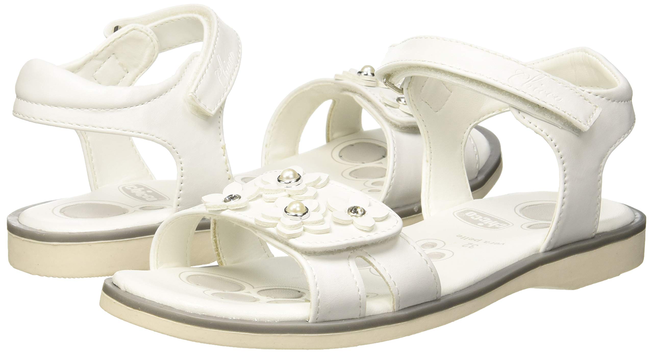 Chicco, Sandales à Double Velcro, Confortables, Légères, Flexibles et Transpirables, Niñas, Diseñado en Italia