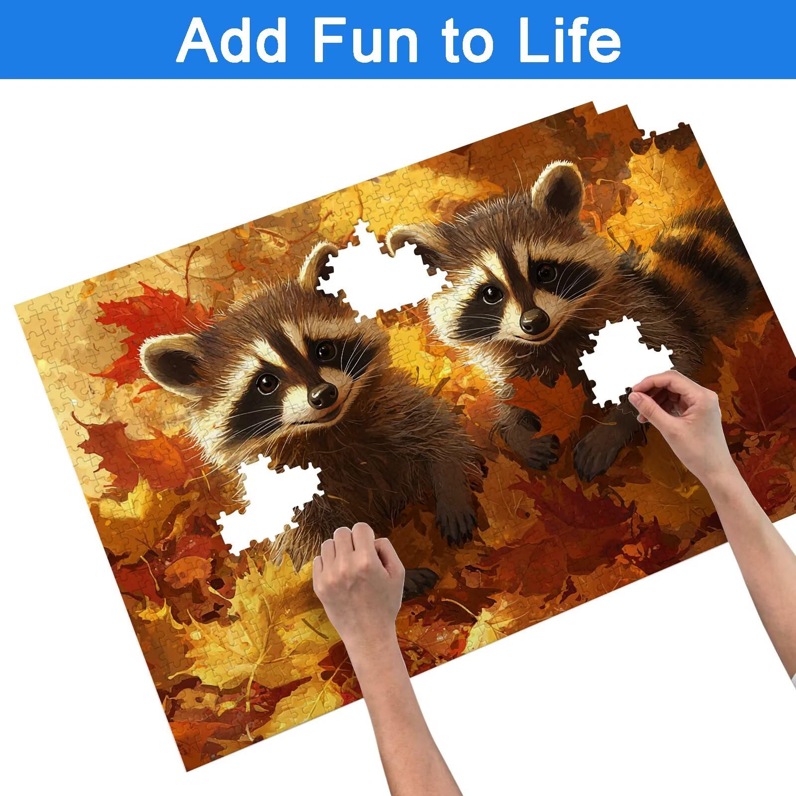 Puzzle 4000 Pezzi Autunno, Puzzle Animale 4000 Pezzi Arte per Adulti e Bambini, Misura: 141.5x87.5 cm, Puzzles Legno per Adulti con Squisita Scatola di Imballaggio, Regalo Donna, Regalo Uomo, -9189