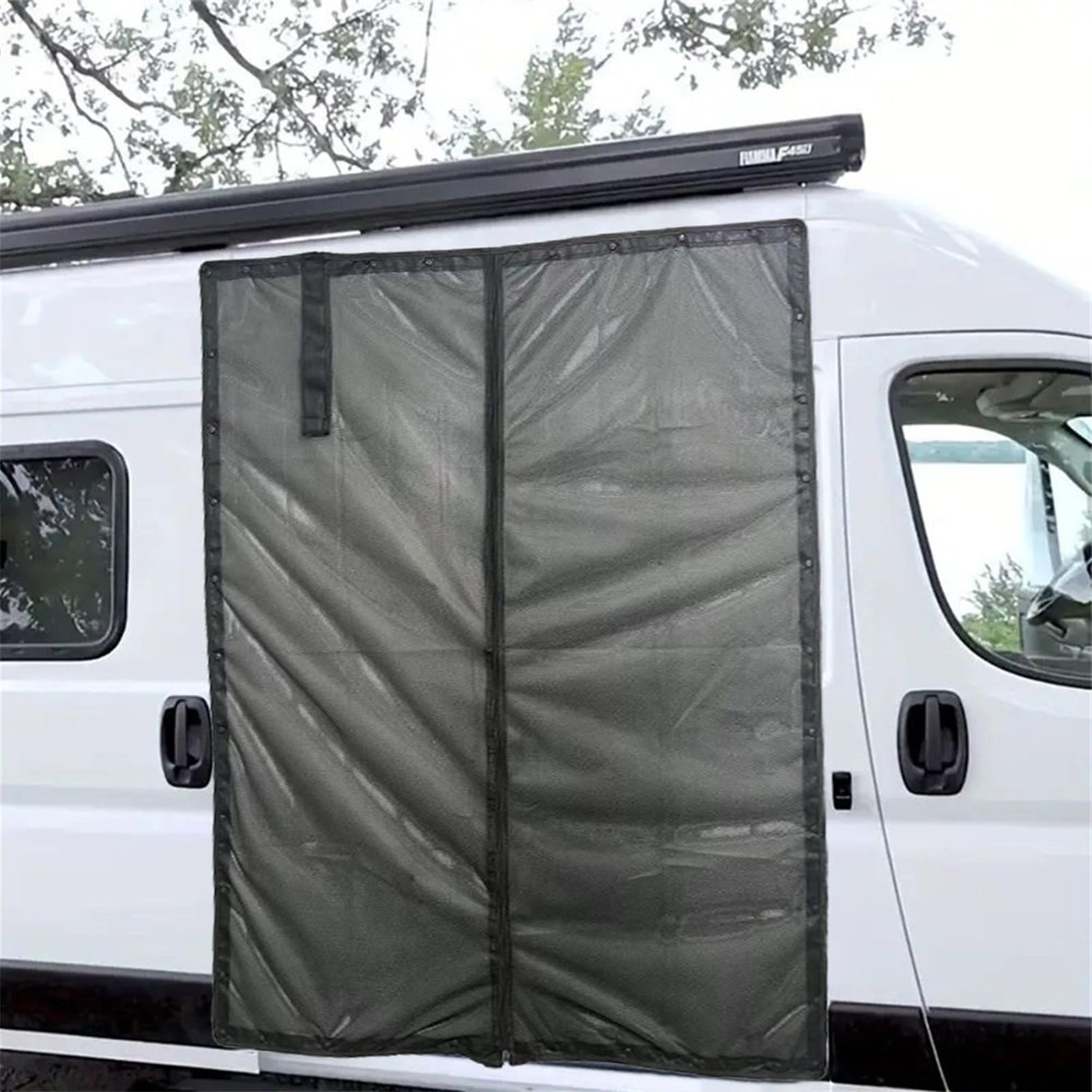 Zanzariera Magnetica Per Porta Camper Rete Antimosche Anti-UV Confortevole | Schermo Protettivo Privacy per Porta per Campeggio, Avventura, Viaggi, Lunghi Tragitti, Soste, Vacanze, Riposo, SUV