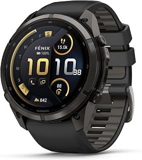 Fenix 9 Pro – inReach, 51mm, Carbon Gray DLC Titanium with Black/Pebble Gray Silicone Band