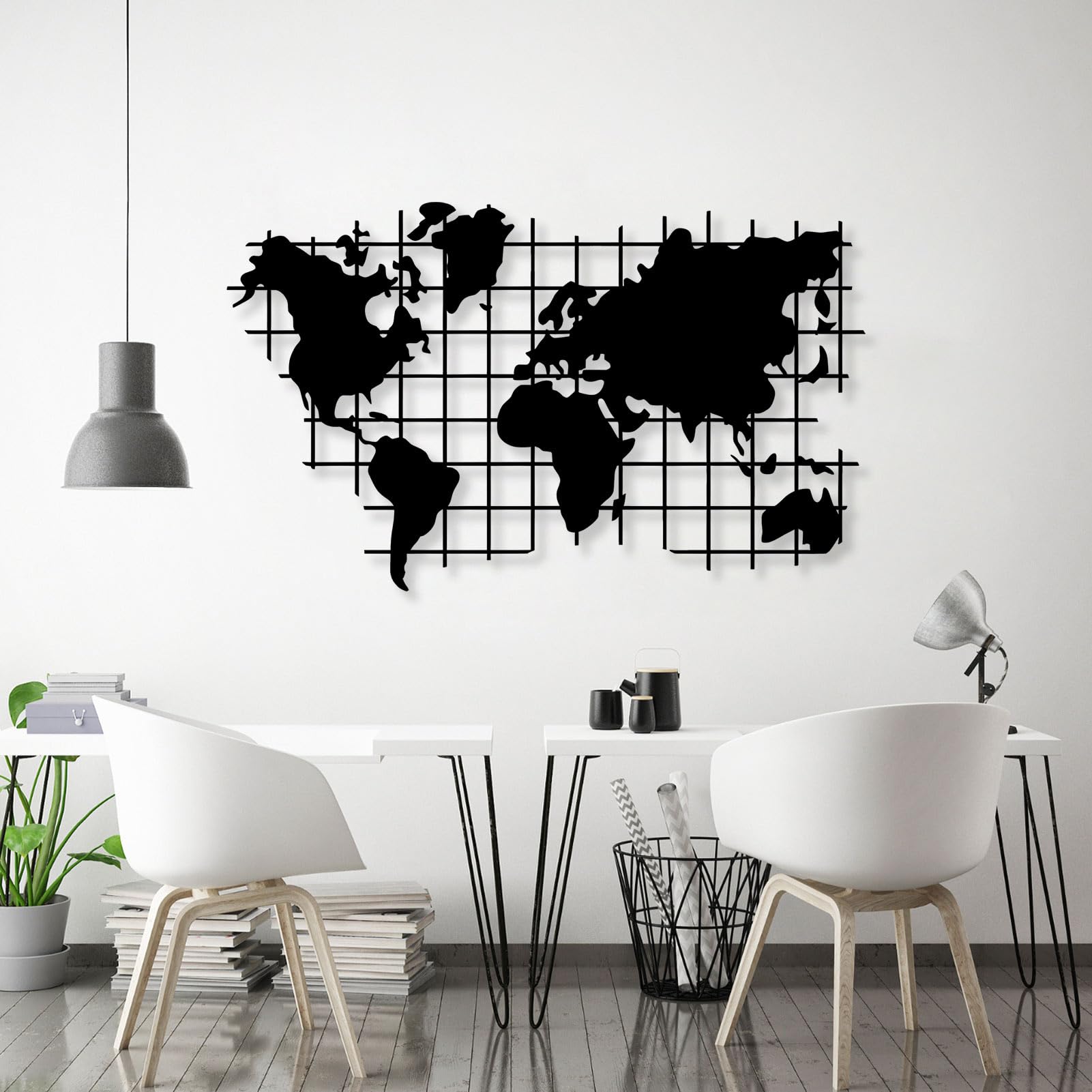 Amazon.com: SZI Metal World Map Wall Art, Metal Map Wall Decor
