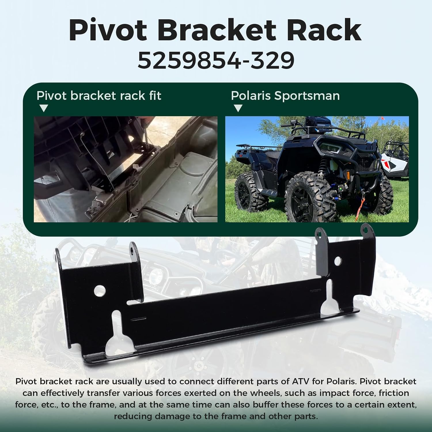 5259854-329 Pivot Bracket Rack for Polaris Sportsman 450 SP 570 800 2015-2021