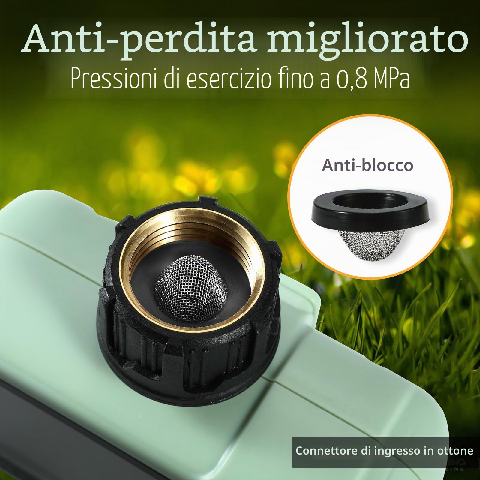 SOGUYI Timer Irrigazione,Computer Irrigazione con Ritardo Pioggia, Programmatore Irrigazione a Batteria,Modalità di Irrigazione Automatica e Manuale, 2 Uscite Centralina Irrigazione