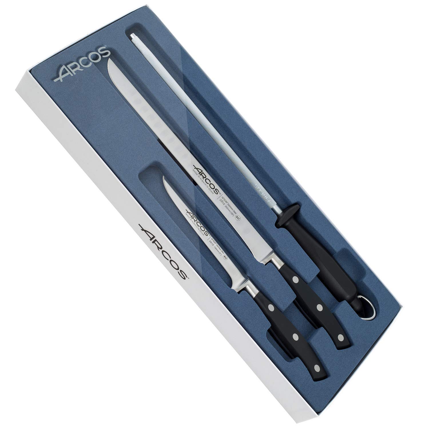 Arcos Forged Chef Knife 10 Inch Stainless Steel. Professional Cooking Knife For Cutting Variety of Foods. Ergonomic Polyoxymethylene Handle and 250mm Blade. Series Riviera Blanc. Color White — Amazon image 23