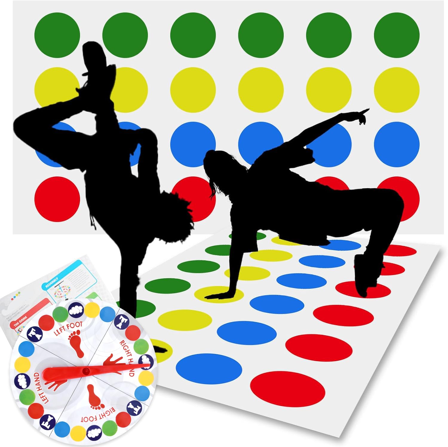 Jeu De Societe Fun D'equilibre,Tapis De Jeu Twisting,Tapis De Jeux D' Équilibre,Jeu De Pour Exercer Equilibre,Jeux De Société Enfants/Adultes,Activités Jeux Adaptés Aux Familles Faire Et Aux Équipes