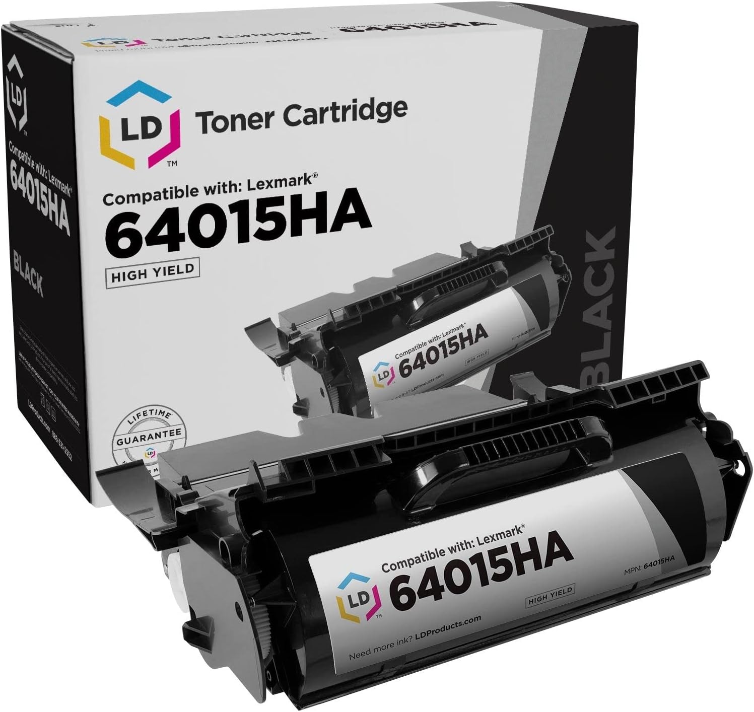 LD Products Remanufactured Toner Cartridge Replacement for Lexmark 64015HA High Yield (Black) for use in T640 T642 T644 Series Printers