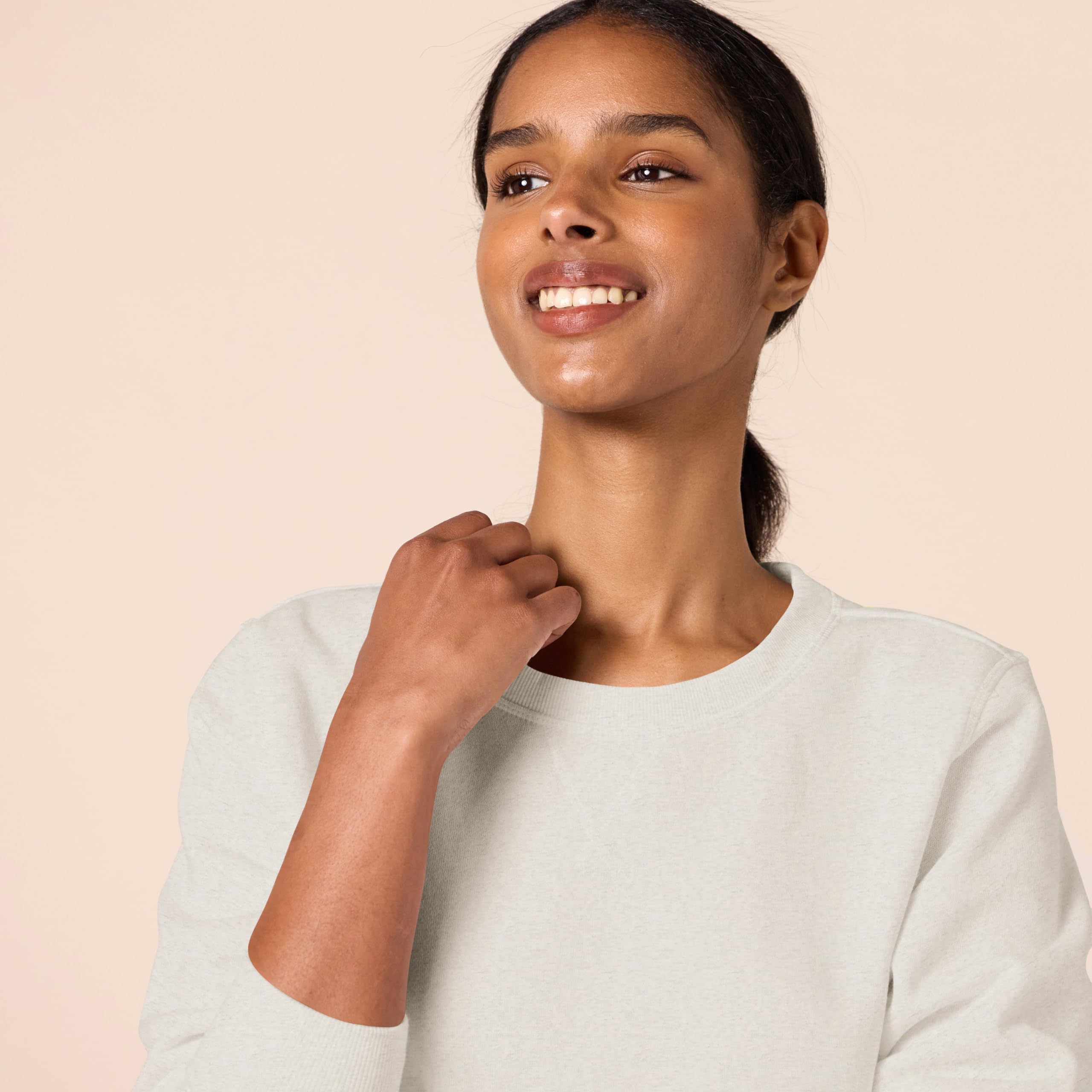 Amazon Essentials Felpa in Pile Girocollo (Disponibile in Taglie Forti) Donna