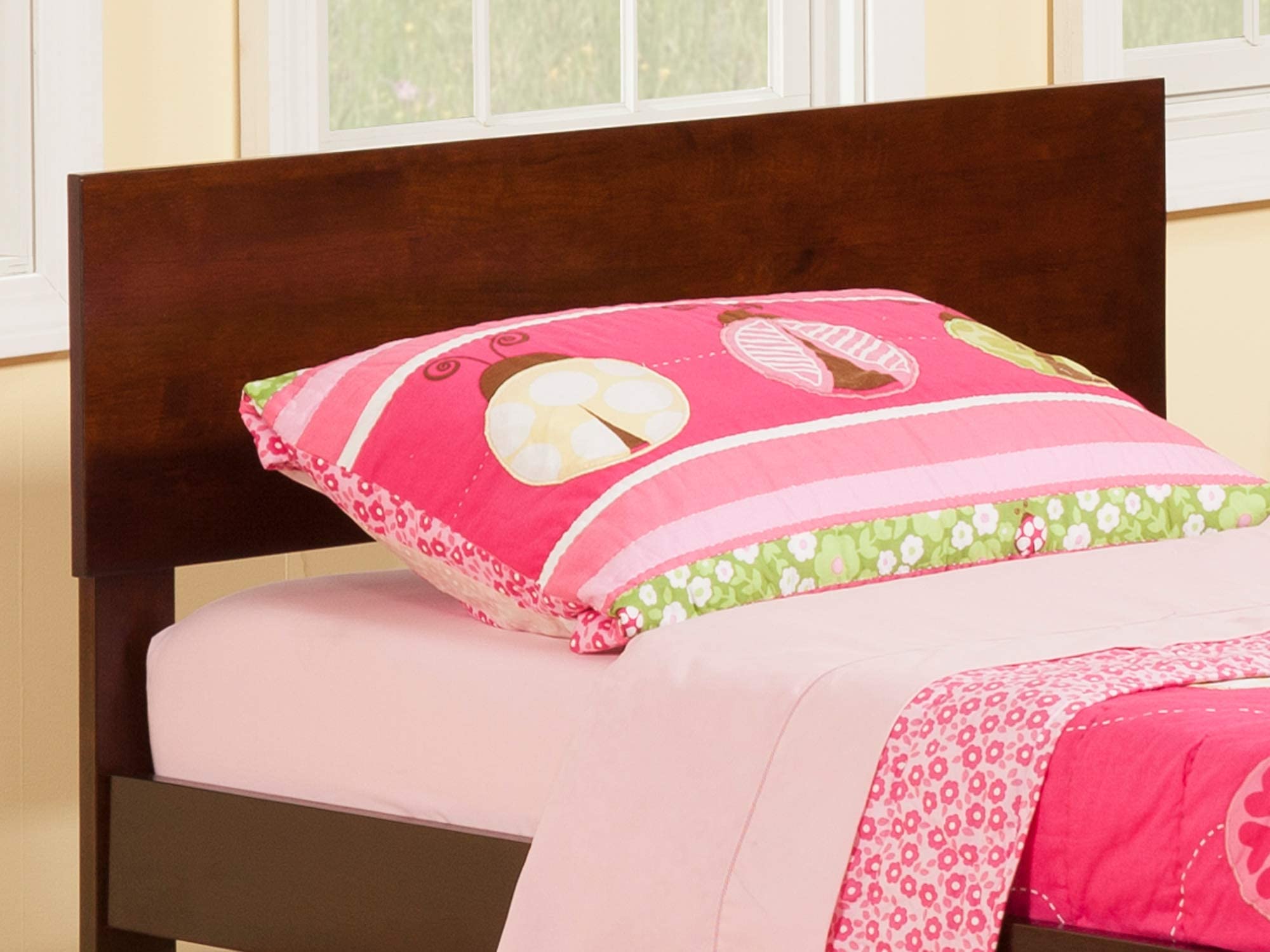 Atlantic Furniture AR281824 Orlando Headboard, Twin, Walnut,only headboard