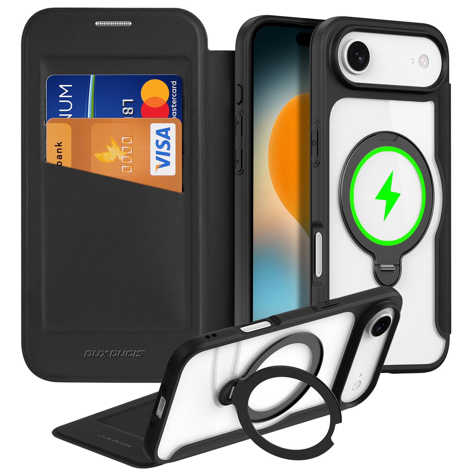 Amazon.co.jp: JCGOOD iPhone 17 Air ケース 手帳型 MagSafe対応 背面