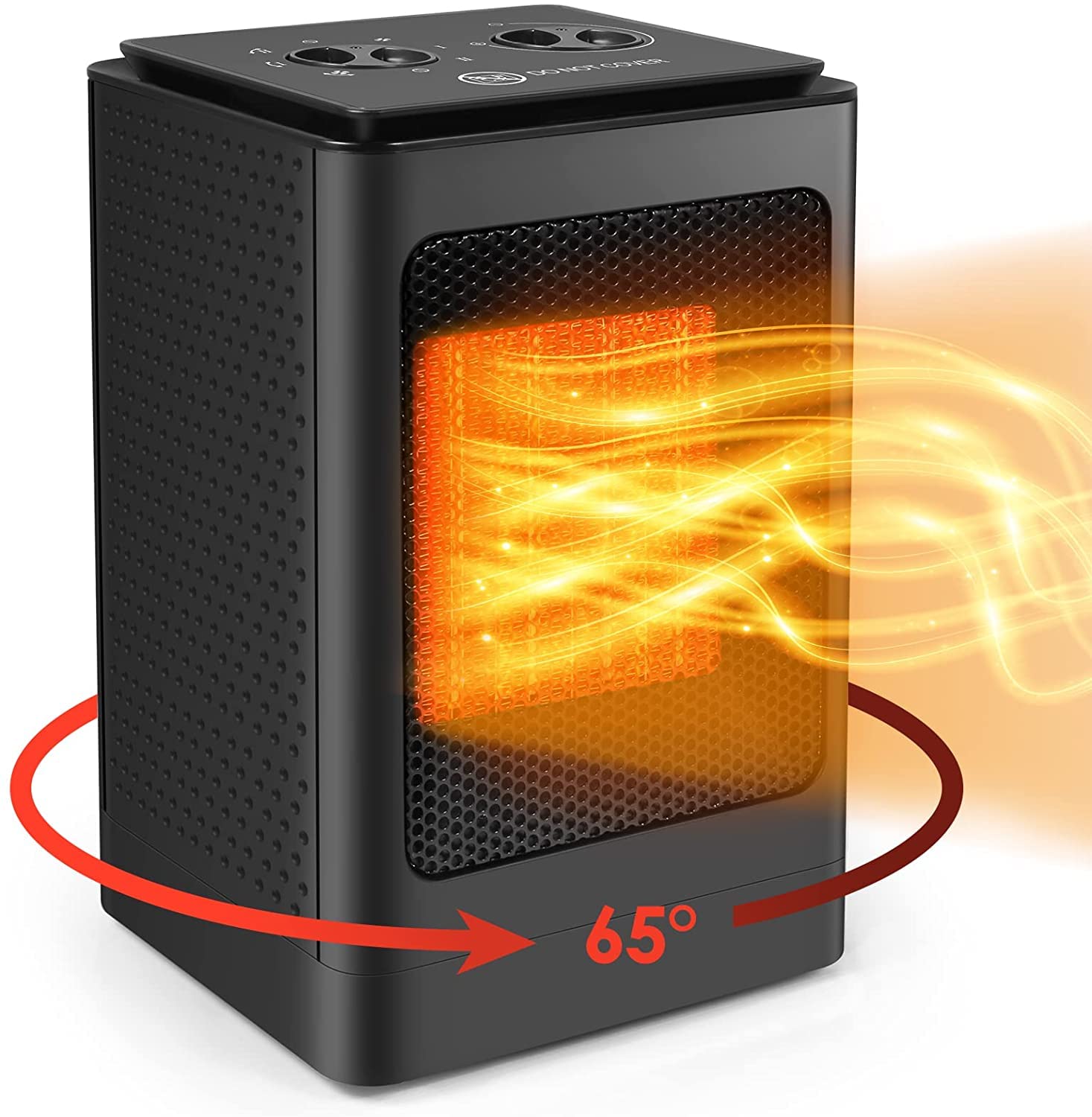 Buy YurDoca Fan Heater, Portable PTC Space Heater Electric, 750/1500W