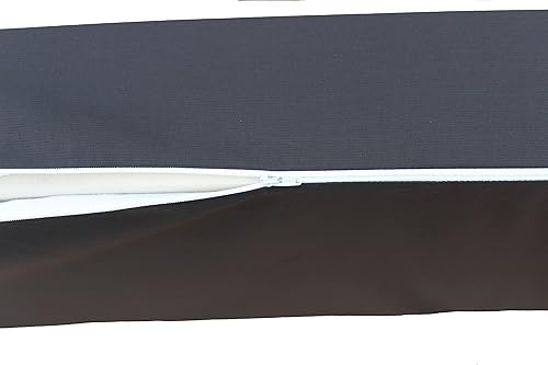 Miniatura 8 de Ginsimar Cojín impermeable para banco de patio al aire libre, cojín reversible, cojín de ventanilla, hongo, zapatero (azul marino, 70 x 16 x 2