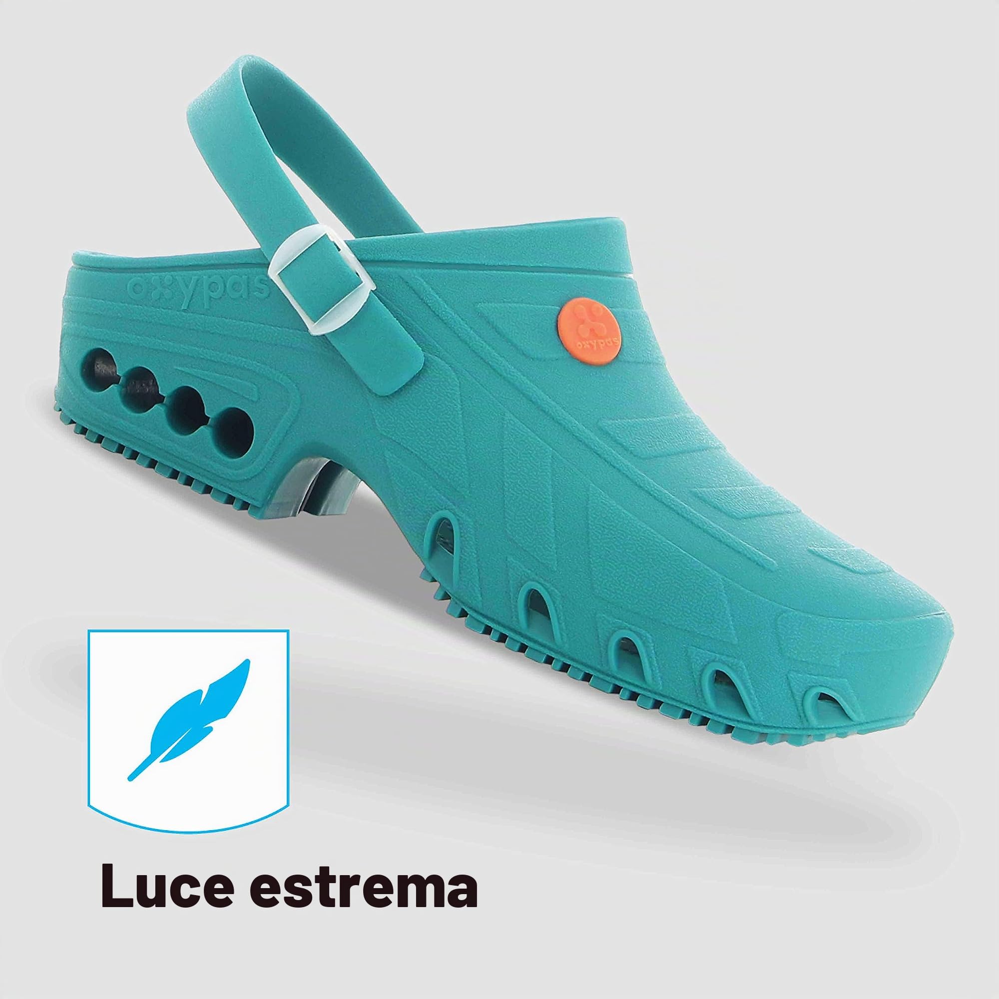 Oxypas Oxyclog, Scarpe Antinfortunistiche antistatiche e Antiscivolo Donna, Electric Green, 37/38 EU